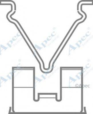 APEC BRAKING KIT284 Комплектуючі, гальмівні колодки