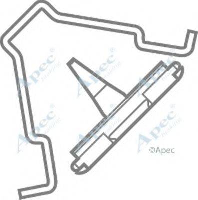 APEC BRAKING KIT307 Комплектуючі, гальмівні колодки