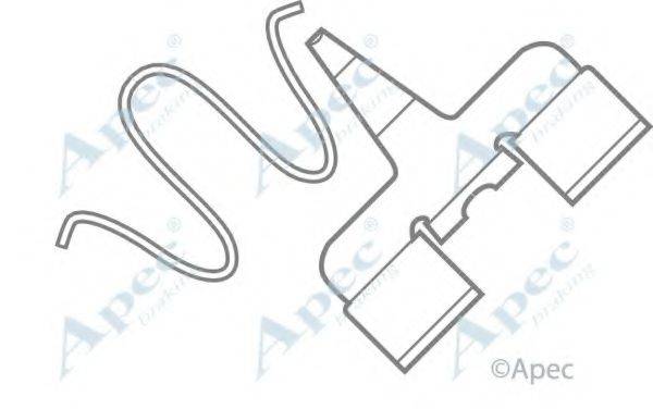 APEC BRAKING KIT324 Комплектуючі, гальмівні колодки