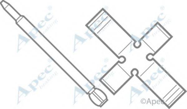 APEC BRAKING KIT400 Комплектуючі, гальмівні колодки