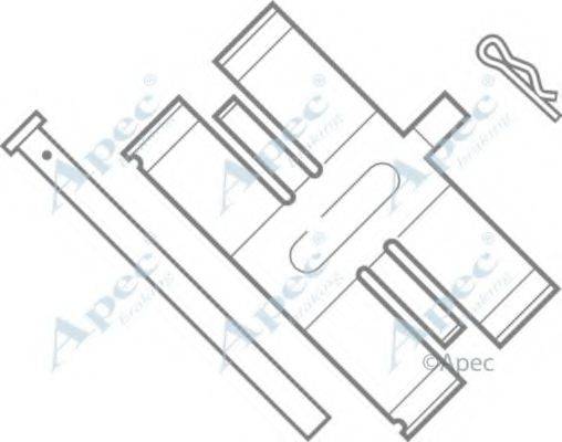 APEC BRAKING KIT403 Комплектуючі, гальмівні колодки