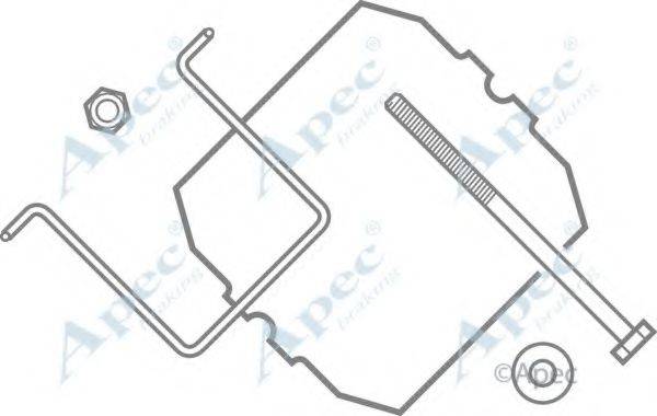 APEC BRAKING KIT405 Комплектуючі, гальмівні колодки