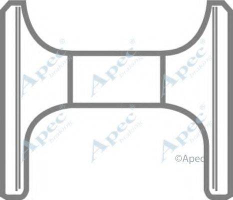 APEC BRAKING KIT423 Комплектуючі, гальмівні колодки