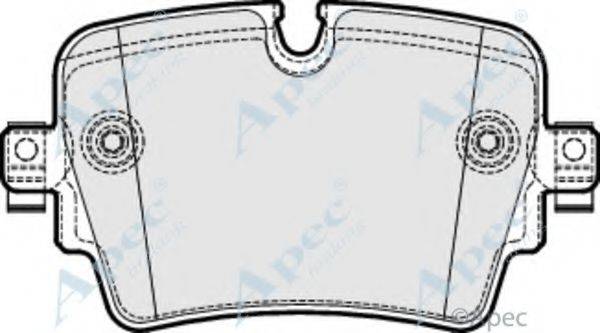 APEC BRAKING PAD2046 Комплект гальмівних колодок, дискове гальмо