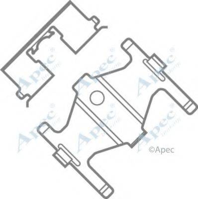 APEC BRAKING KIT438 Комплектуючі, гальмівні колодки