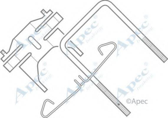 APEC BRAKING KIT500 Комплектуючі, гальмівні колодки