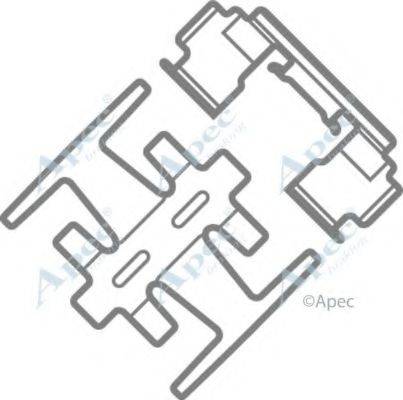 APEC BRAKING KIT513 Комплектуючі, гальмівні колодки