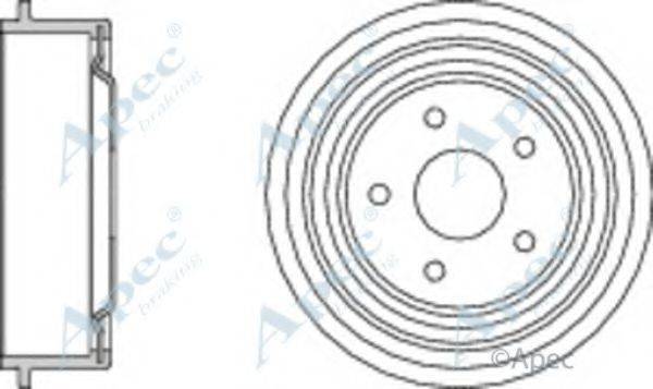 APEC BRAKING DRM9505 Гальмівний барабан