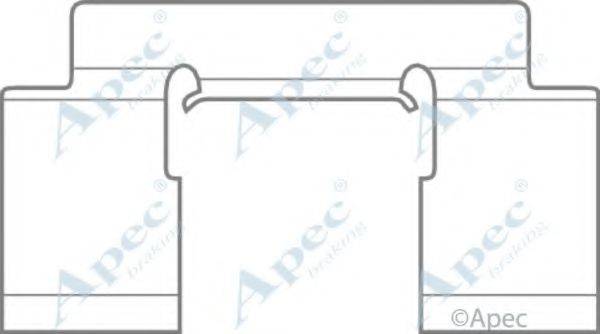 APEC BRAKING KIT577 Комплектуючі, гальмівні колодки