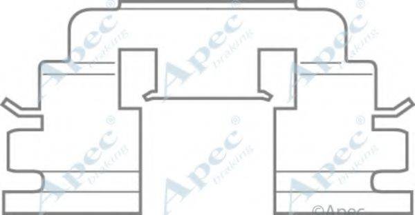 APEC BRAKING KIT585 Комплектуючі, гальмівні колодки