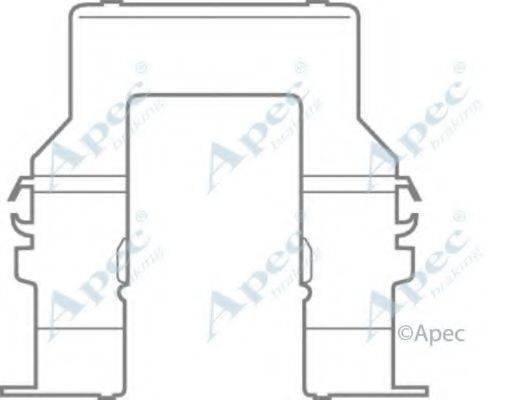 APEC BRAKING KIT588 Комплектуючі, гальмівні колодки