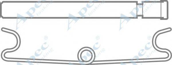 APEC BRAKING KIT316 Комплектуючі, гальмівні колодки