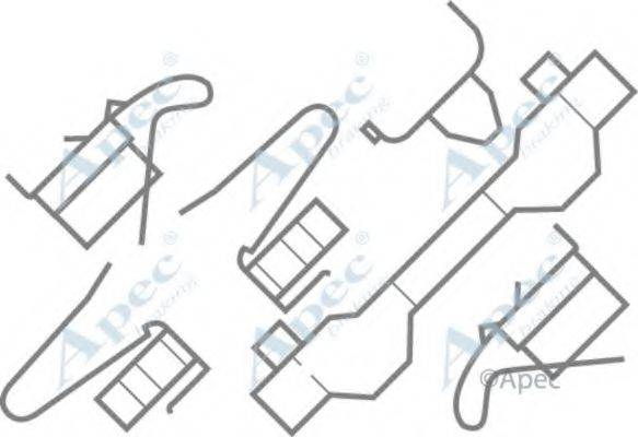 APEC BRAKING KIT409 Комплектуючі, гальмівні колодки