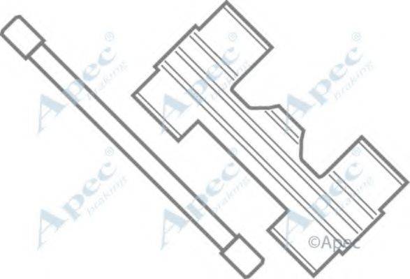 APEC BRAKING KIT515 Комплектуючі, гальмівні колодки