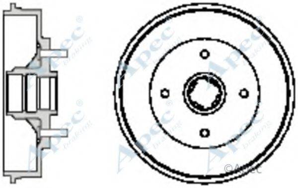 APEC BRAKING DRM9516 Гальмівний барабан