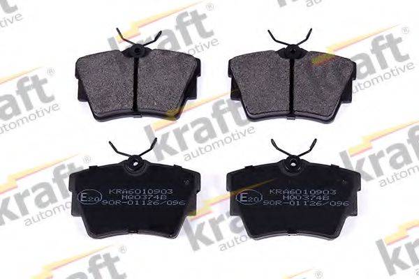 KRAFT AUTOMOTIVE 6010903 Комплект гальмівних колодок, дискове гальмо