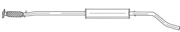 SIGAM 12474 Середній глушник вихлопних газів