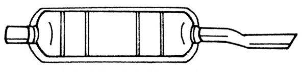 SIGAM 12640 Глушник вихлопних газів кінцевий