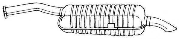 SIGAM 16658 Глушник вихлопних газів кінцевий
