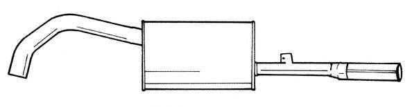 SIGAM 18606 Глушник вихлопних газів кінцевий