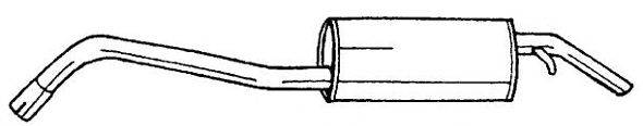 SIGAM 25630 Глушник вихлопних газів кінцевий