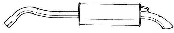 SIGAM 25690 Глушник вихлопних газів кінцевий