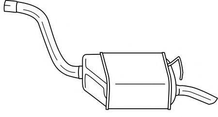SIGAM 26667 Глушник вихлопних газів кінцевий