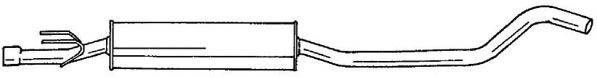 SIGAM 40455 Середній глушник вихлопних газів