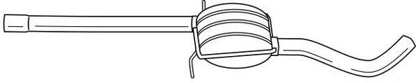 SIGAM 50447 Середній глушник вихлопних газів