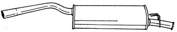 SIGAM 50607 Глушник вихлопних газів кінцевий