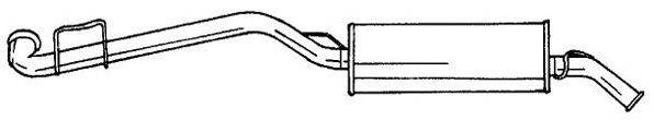 SIGAM 50645 Глушник вихлопних газів кінцевий