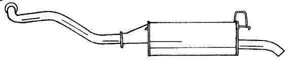 SIGAM 50655 Глушник вихлопних газів кінцевий