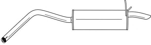 SIGAM 50695 Глушник вихлопних газів кінцевий