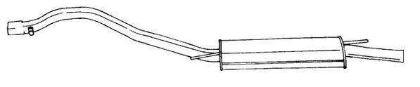 SIGAM 61606 Глушник вихлопних газів кінцевий