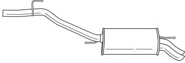 SIGAM 61608 Глушник вихлопних газів кінцевий