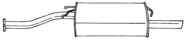 SIGAM 65634 Глушник вихлопних газів кінцевий