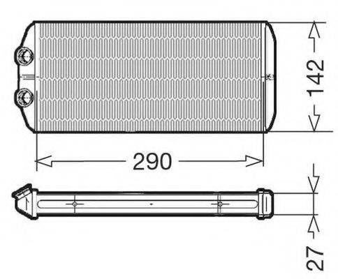 CTR 1228008 Теплообмінник, опалення салону