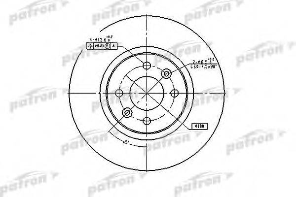 PATRON PBD4110 гальмівний диск