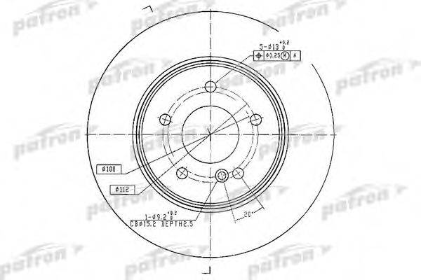 PATRON PBD4134 гальмівний диск