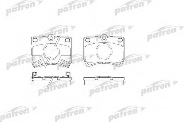 PATRON PBP597 Комплект гальмівних колодок, дискове гальмо