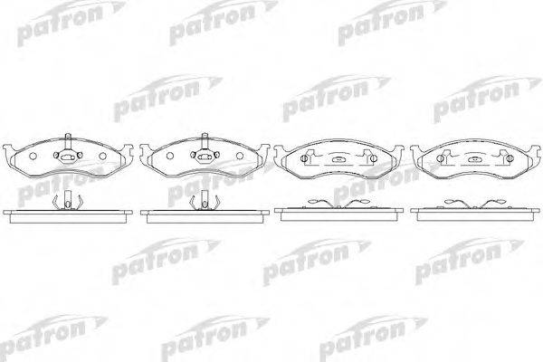 PATRON PBP929 Комплект гальмівних колодок, дискове гальмо