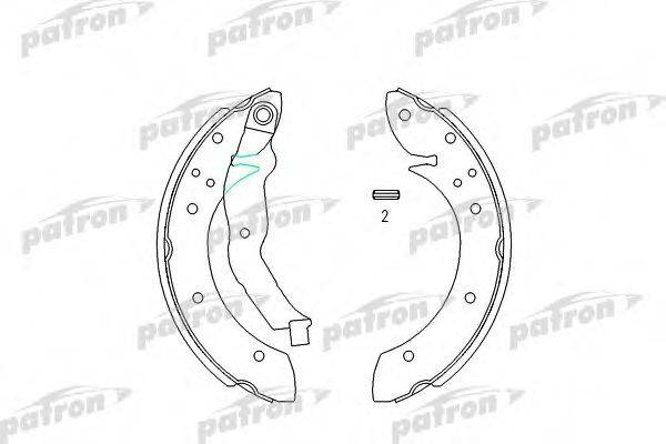 PATRON PSP447 Комплект гальмівних колодок