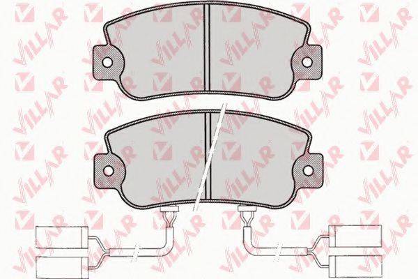 VILLAR 6260019 Комплект гальмівних колодок, дискове гальмо