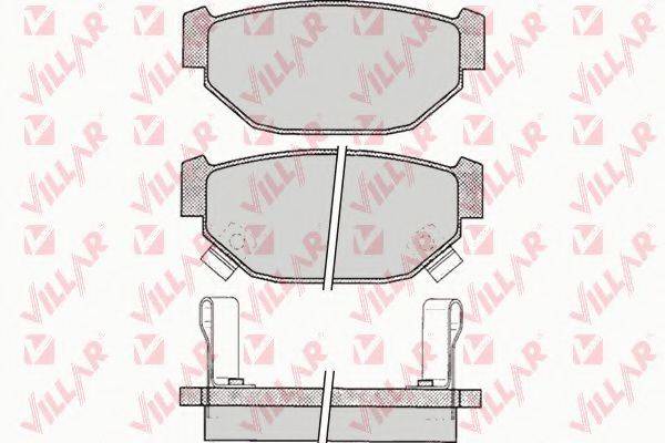 VILLAR 6260048 Комплект гальмівних колодок, дискове гальмо