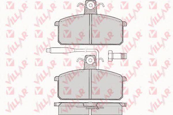VILLAR 6260099 Комплект гальмівних колодок, дискове гальмо