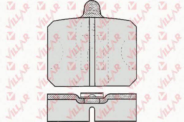 VILLAR 6260170 Комплект гальмівних колодок, дискове гальмо