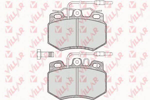 VILLAR 6260585 Комплект гальмівних колодок, дискове гальмо