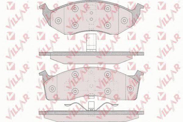 VILLAR 6260629 Комплект гальмівних колодок, дискове гальмо