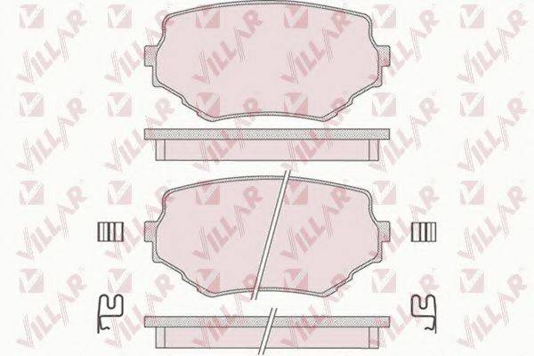 VILLAR 6260798 Комплект гальмівних колодок, дискове гальмо