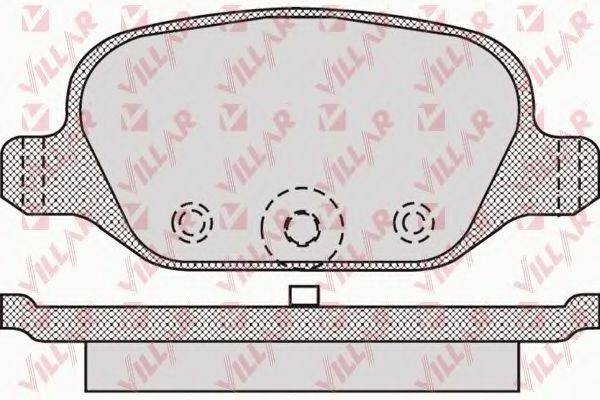 VILLAR 6260872 Комплект гальмівних колодок, дискове гальмо